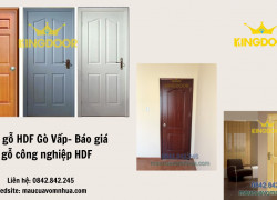 Giá cửa gỗ HDF Gò Vấp- Báo giá cửa gỗ công nghiệp HDF