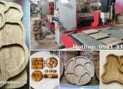 Xưởng chạy CNC khay thớt gỗ giá rẻ tại Đồng Nai