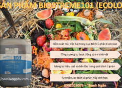 Biostreme101 xử lý mùi hôi ủ phân Compost