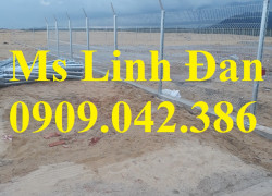 lưới thép hàng rào mạ kẽm gập tam giác 2 đầu, lưới thép sơn tĩnh điện