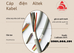Dây cáp Altek Kabel 6x1.5mm2 lõi đồng mềm chính hãng