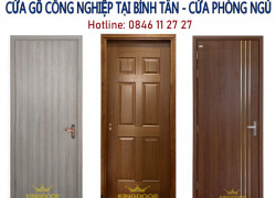 Giá cửa gỗ công nghiệp tại Bình Tân - Cửa phòng ngủ