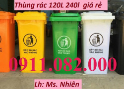 Công ty cung cấp thùng rác nhựa giá rẻ tại miền tây- thùng rác 120l 240l 660- lh 0911082000