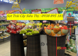 Sọt đựng trái cây cho siêu thị, khay trưng bày trái cây siêu thị aeon