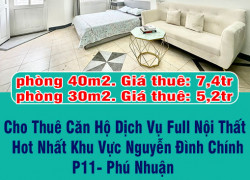 Cho Thuê Căn Hộ Dịch Vụ Full Nội Thất Hot Nhất Khu Vực Nguyễn Đình Chính-P11- Phú Nhuận