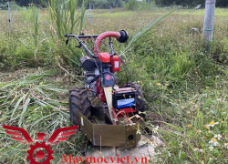 [Miễn phí vận chuyển] Máy cắt cỏ voi, cây bắp đẩy tay Kawasaki BM91 mâm xoay 13HP về Hải Dương