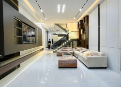 bán nhà 2 lầu kiến trúc đẹp mắt full nội thất thổ cư 80m2 4pn trục D7 kdc hồng loan giá 5.9 tỷ