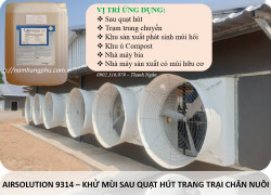 Chế phẩm xử lý mùi hôi sau quạt hút chuồng nuôi lợn - AIRSOLUTION 9314