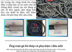 Ống thép luồn dây điện, Ống ruột gà lõi thép (Flexible steel conduit), Phụ kiện ống ruột gà PVC