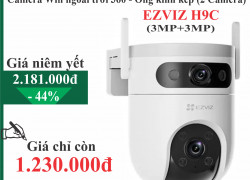 Camera Wifi quay 360, ống kính kép (2 Camera) EZVIZ H9C (3MP+3MP)