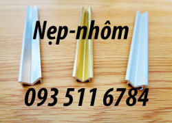 Nẹp nhôm góc tường V10mm Nẹp chỉ trang trí Nẹp Inox V15