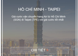 Giá Cước Vận Chuyển Hàng Air Từ Việt Nam Đi Taipei