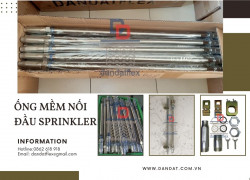 Khớp nối mềm inox cho đầu phun Sprinkler, ống mềm chữa cháy, khớp nối mềm PCCC