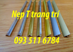 Nẹp trang trí T nhôm Nẹp T Inox vàng đủ loại giá rẻ