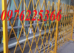 Báo giá hàng rào xếp di động có bánh xe,  hàng rào xếp sắt di động