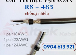 Cáp truyền thông RS485 1 pair 18AWG chống nhiễu Altek Kabel