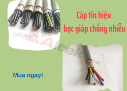 Cáp tín hiệu, cáp điều khiển có giáp chống nhiễu, lõi đồng