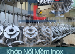 Flexible Metal Hose with Braiding, Khớp nối mềm inox nối bích nối ren các loại, ống mềm inox 304