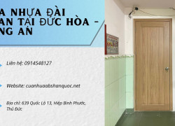 Cửa nhựa Đài Loan tại Đức Hòa - Long An