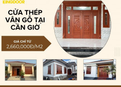 Giá cửa thép vân gỗ tại Cần Giờ - TPHCM