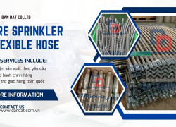 Ống mềm nối đầu phun Sprinkler, dây cấp nước đầu phun, Khớp nối mềm PCCC sẵn hàng giá tốt