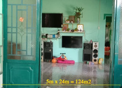 Bán Nhà Củ Chi. Xã An Nhơn Tây.TPHCM. 124m2. 5m x 24m. (Thổ Cư 54m2)