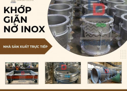 Khớp giãn nở inox kim loại, khớp co giãn, khớp nối giãn nở nhiệt, ống giản nở inox