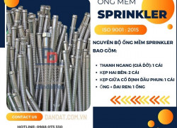 Ống inox dẫn nước chữa cháy, ống mềm sprinkler PCCC, ống nối đầu phun sprinkler, khớp nối mềm PCCC