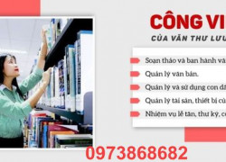 địa chỉ học văn thư lưu trữ tại HCM