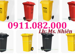 Cung cấp thùng rác nhựa 120L 240L loại dày giá rẻ- thùng rác chịu lực tốt, di chuyển linh hoạt- lh 0911082000