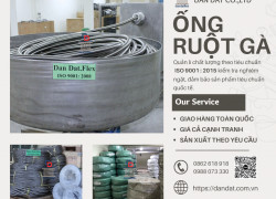 Ống Ruột Gà Lõi Thép Bọc Nhựa Bọc Lưới 304 Chính Hãng CHẤT LƯỢNG CAO