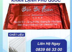 Thiết kế khăn lạnh khách sạn Phú Quốc: đầu tư phát triển xứng đáng