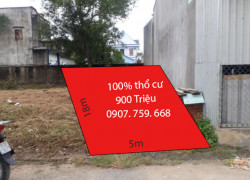 Một ngàn năm mới có lô  đất nhà phố 100% thổ cư 900 triệu, 90m2