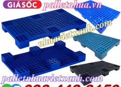 Pallet nhựa 1000x600x100mm - pallet nhựa kê hàng, lót sàn