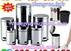 Thùng rác inox có chân đạp