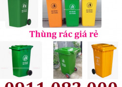 Thùng rác chất lượng giá tốt- thùng rác 120l 240l 660l giá rẻ tại cần thơ- lh 0911082000