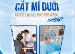 Phẫu thuật cắt mí dưới có để lại sẹo không?