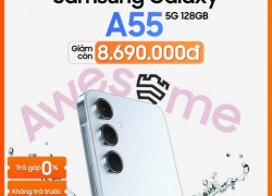 Sở hữu siêu phẩm Galaxy A55 hiệu năng đỉnh