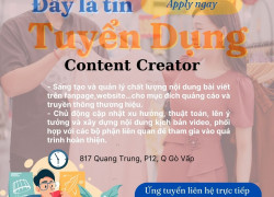 Thời Trang Việt tuyển nhân Content Crea