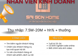 NỘI Thất SG Home TUYỂN DỤNG NHÂN VIÊN KINH DOANH