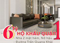 HÀNG HIẾM Q.1, cách đường Trần Quang Khải 30m,Nhà 3 Tầng, 4 Phòng mới xây giá iu thương nhỉnh 6 tỷ. LH: 0933910039