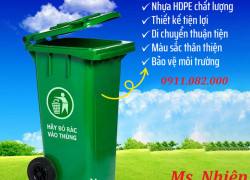 Sỉ thùng rác chính hãng giá rẻ, giao hàng nhanh, thùng rác 120l 240l 660l giá ưu đãi- lh 0911.082.000