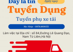 Công Ty PDCO Logistics Tuyển phụ xe tải HÀNG BƯU CHÍNH