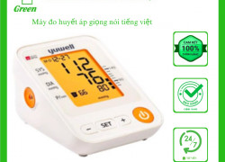 Máy đo huyết áp Yuwell YE650D đọc kết quả tiếng việt tại Y Tế Green TH