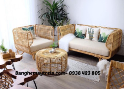 Bàn ghế sofa tổ yến mây tự nhiên