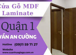 Báo giá cửa gỗ MDF Laminate tại Quận 1 ván An Cường