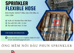 Dây mềm cấp nước đầu phun Sprinkler, Ống mềm nối đầu phun chữa cháy sẵn hàng giá tốt