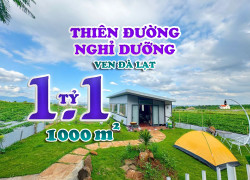 🌻ĐẤT NGHỈ DƯỠNG VIEW TRIỆU ĐÔ 1.1 TỶ/1000M2-GẦN TT.ĐINH VĂN- LÊN ĐÀ LẠT 30pH🌻