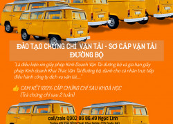 Học chứng chỉ VẬN TẢI ĐƯỜNG BỘ để đăng ký kinh doanh vận tải, đổi biển vàng