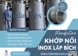 Khopnoimem, Khớp nối mềm inox nối bích – lắp bích, Khớp nối mềm nối bích chịu nhiệt